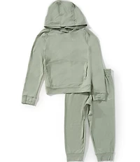 Nike Little Boys Raglan Sleeve Sunset Knit Hoodie & Jogger Pants Set