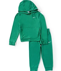 Nike Little Boys Raglan Sleeve Sunset Knit Hoodie & Jogger Pants Set