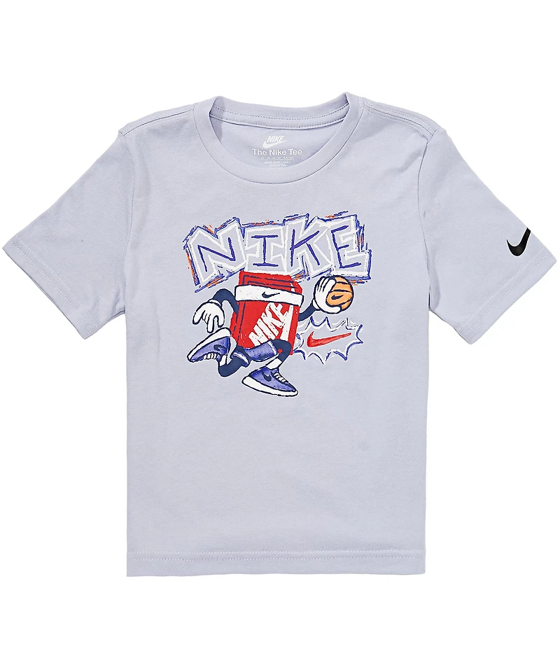 Nike Little Boys Short-Sleeve Chalky Basketball Boxy T-Shirt