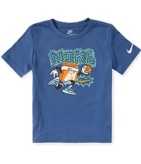 Nike Little Boys Short-Sleeve Chalky Basketball Boxy T-Shirt