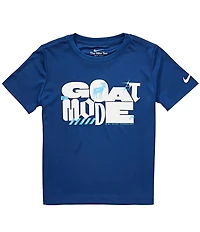 Nike Little Boys Short Sleeve Dri-Fit Goat Mode Graphic Tee