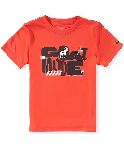 Nike Little Boys Short Sleeve Dri-Fit Goat Mode Graphic Tee