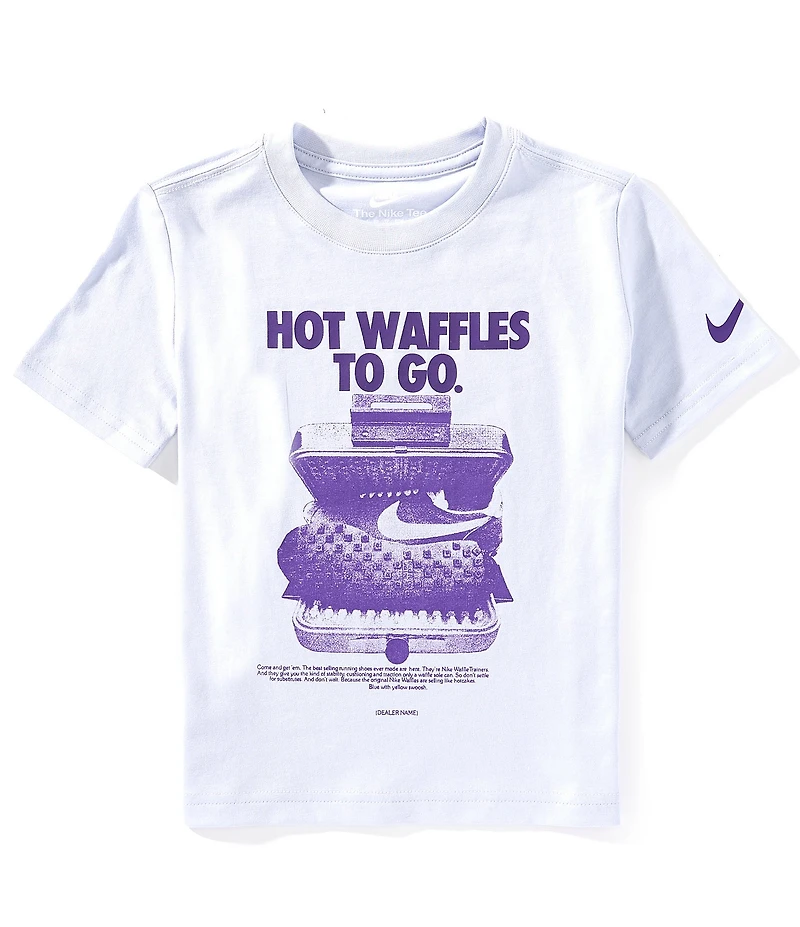 Nike Little Boys Short Sleeve Hot Waffles To Go T-Shirt