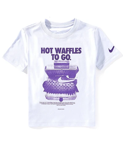Nike Little Boys Short Sleeve Hot Waffles To Go T-Shirt