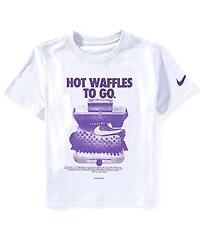 Nike Little Boys Short Sleeve Hot Waffles To Go T-Shirt