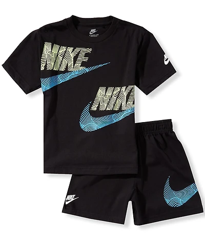 Nike Little Boys Short-Sleeve In The Zone T-Shirt & Coordinating Shorts Set