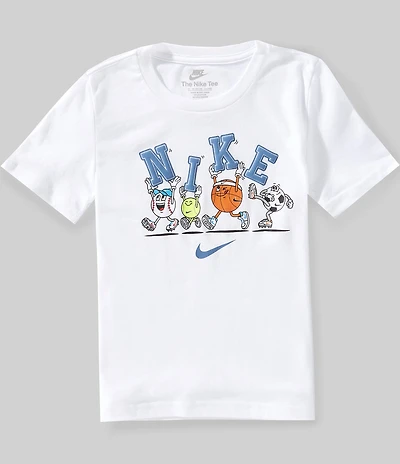 Nike Little Boys Short Sleeve Multi Sports Ball T-Shirt