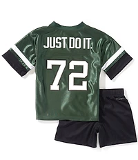 Nike Little Boys Short Sleeve Sportswear P.E. Jersey and Shorts 2-Piece Set