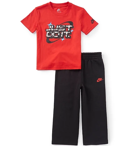 Nike Little Boys Short Sleeve Sportwear Tee & Pants Set