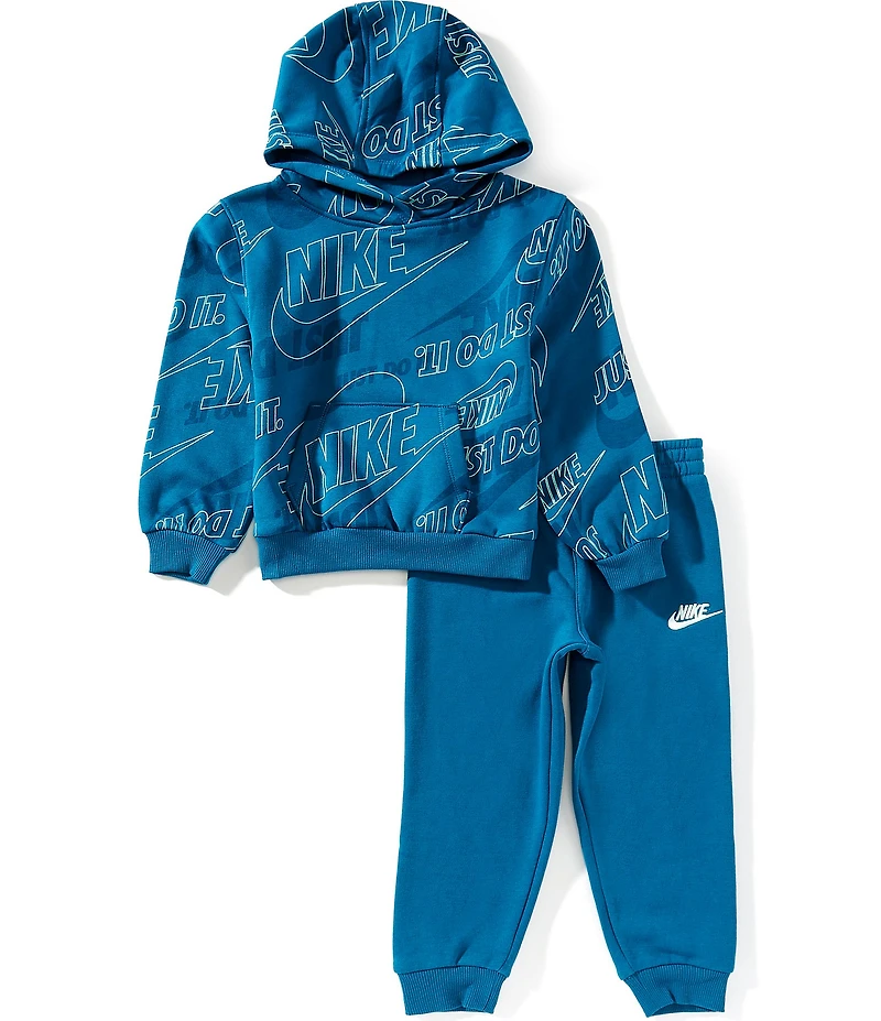 Nike Little Boys Sportswear Glow With Me Lightweight Fleece 2-Piece Set
