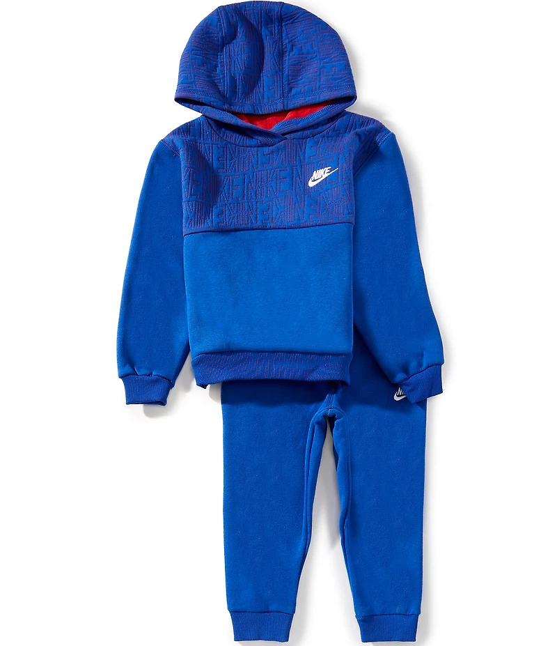 Nike Little Boys Sportswear Print Blocked Fleece Hoodie & Pants Set