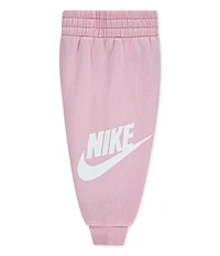 Nike Little Girls Long Sleeve Club Fleece Hoodie & Matching Jogger Pant Set