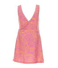 Nike Little Girls Sleeveless Wildflower Print Drop-Waist Dress