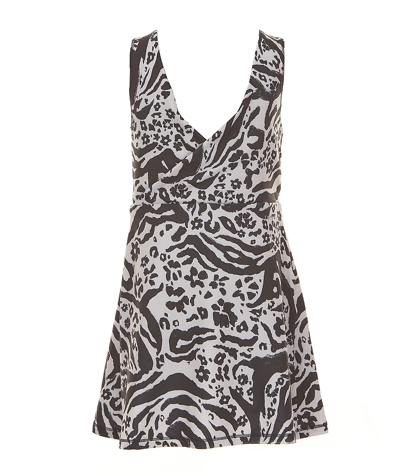 Nike Little Girls Sleeveless Wildflower Print Drop-Waist Dress