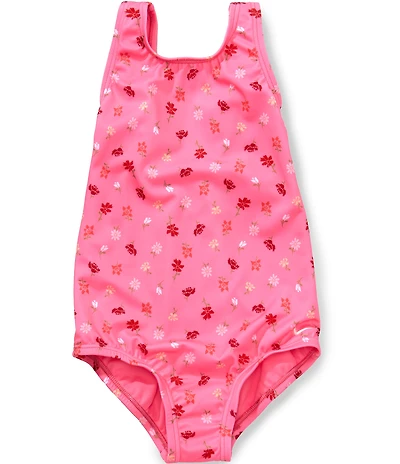 Nike Little Girls Floral Printed U-Back One-Piece Swimsuit