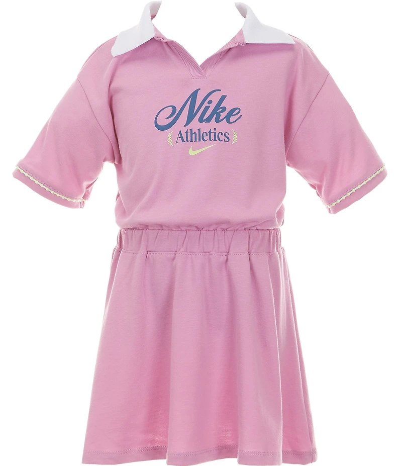Nike Little Girls Short Sleeve Tennis Lifestyle Dress