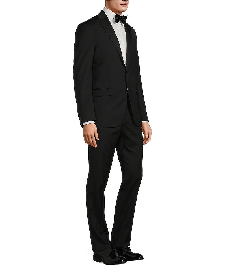 No Ordinary Joe by Ted Baker Modern Fit Flat Front Solid Pattern 2-Piece Suit