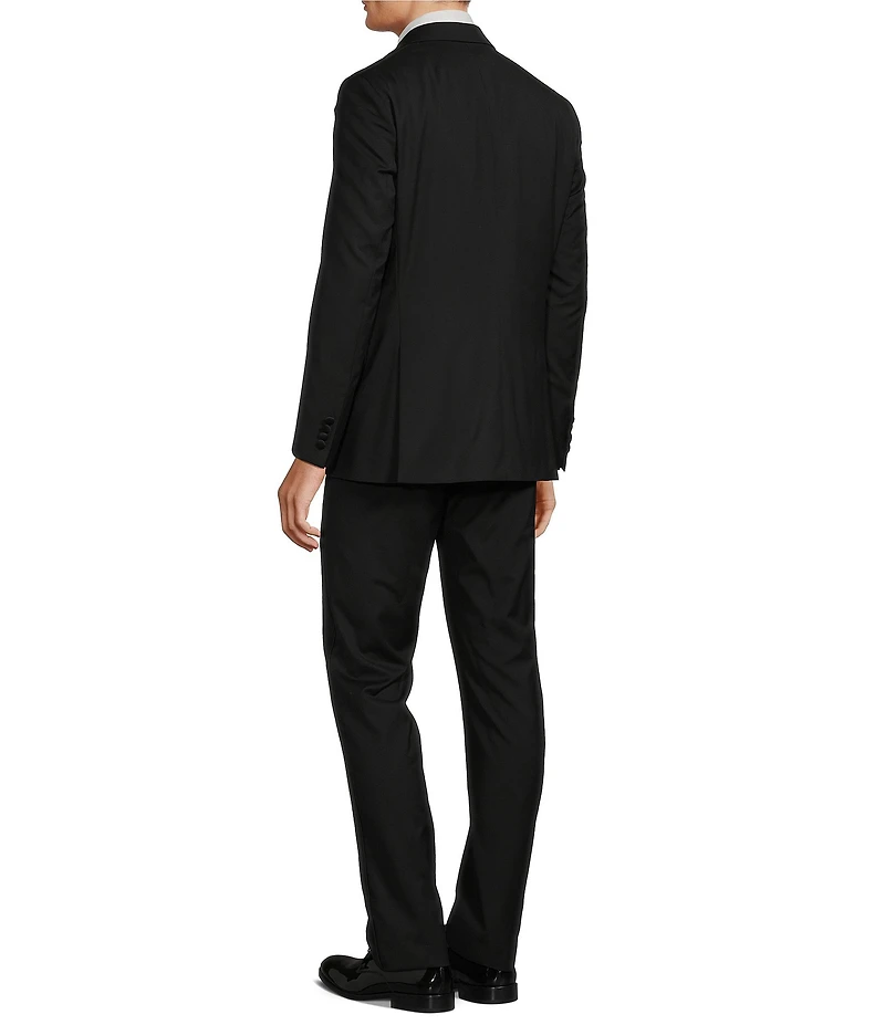 No Ordinary Joe by Ted Baker Modern Fit Flat Front Solid Pattern 2-Piece Suit