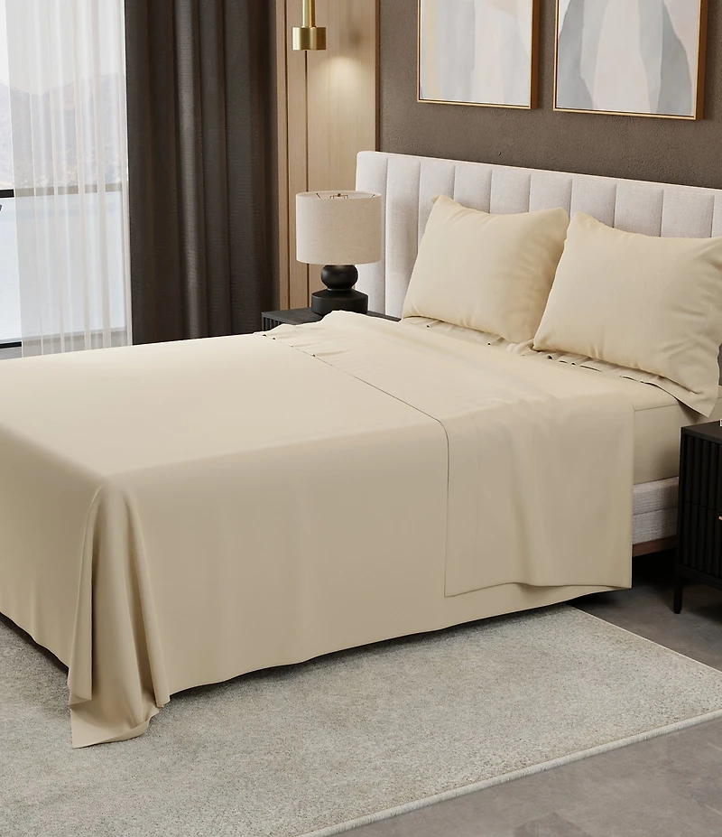 Noble Excellence 500 Thread-Count Egyptian Extra Deep Pocket Fitted Cotton Sheet Set