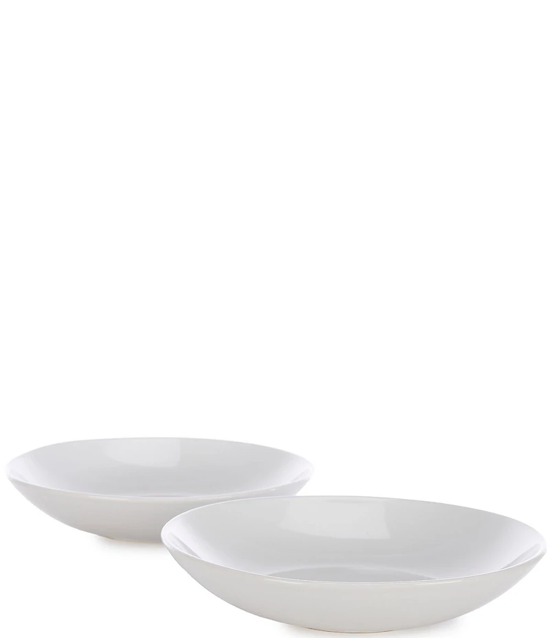 Noble Excellence Aria Glazed Coupe Soup Plates, Set of 2