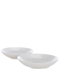 Noble Excellence Aria Glazed Coupe Soup Plates, Set of 2