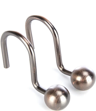 Noble Excellence Ball Shower Curtain Hook Set