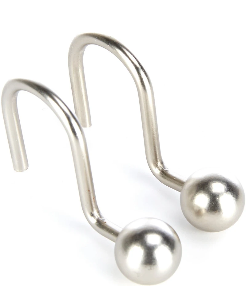 Noble Excellence Ball Shower Curtain Hook Set