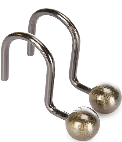 Noble Excellence Ball Shower Curtain Hook Set