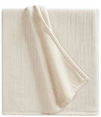 Noble Excellence Warm Shop Collection Bella Striped Chenille Reversible Throw