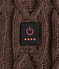 Noble Excellence Cable Knit Electric Heated Throw Blanket