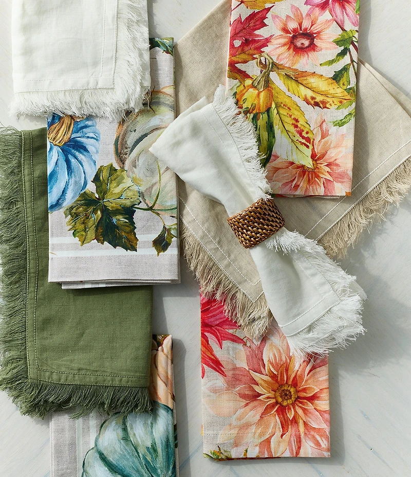 Southern Living Fringe Napkins, Set of 2
