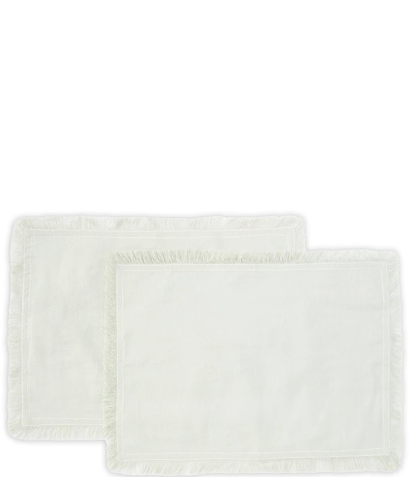 Southern Living Fringe Placemats, Set of 2