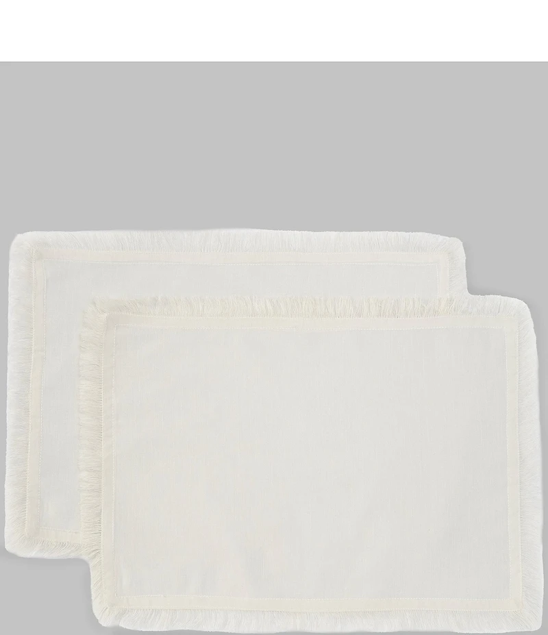 Southern Living Fringe Placemats, Set of 2