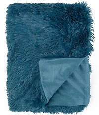 Noble Excellence Shag Lightweight Reversible Throw
