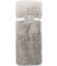 Noble Excellence Shag Ombre Lightweight Reversible Throw