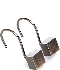 Noble Excellence Square Cube Shower Curtain Hook Set