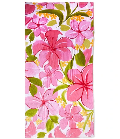 Noble Excellence Summer Shop Collection Hibiscus Beach Towel