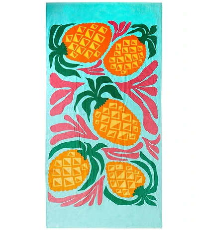 Noble Excellence Summer Shop Collection Pineapple Beach Towel