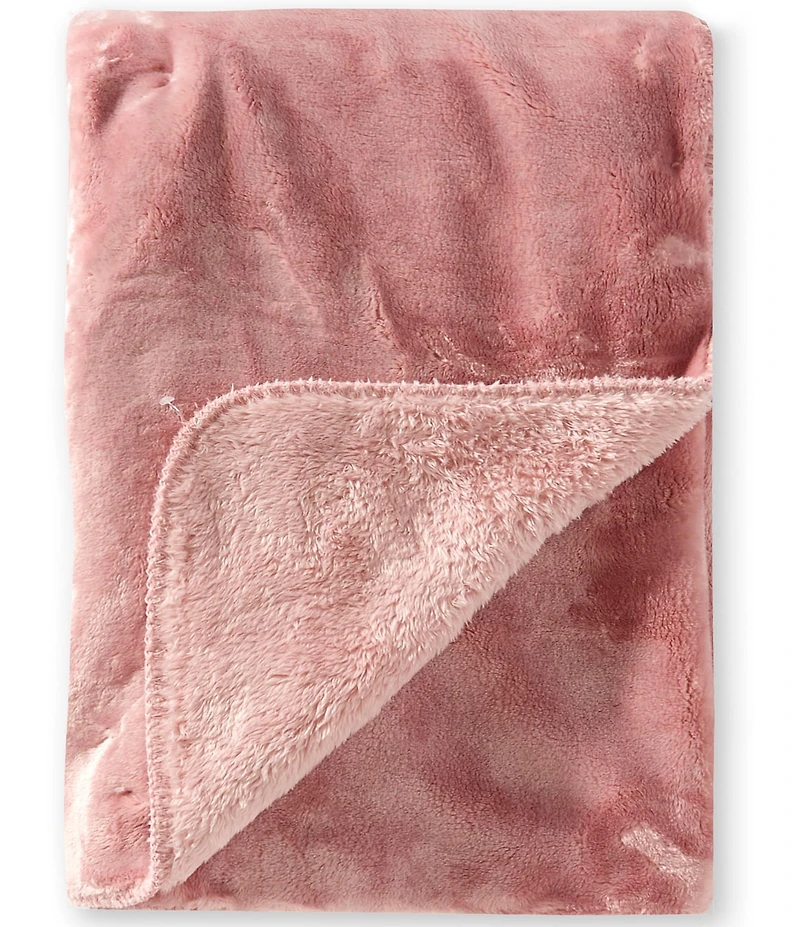 Noble Excellence Warm Shop Collection Chloe Lightweight Reversible Throw Blanket