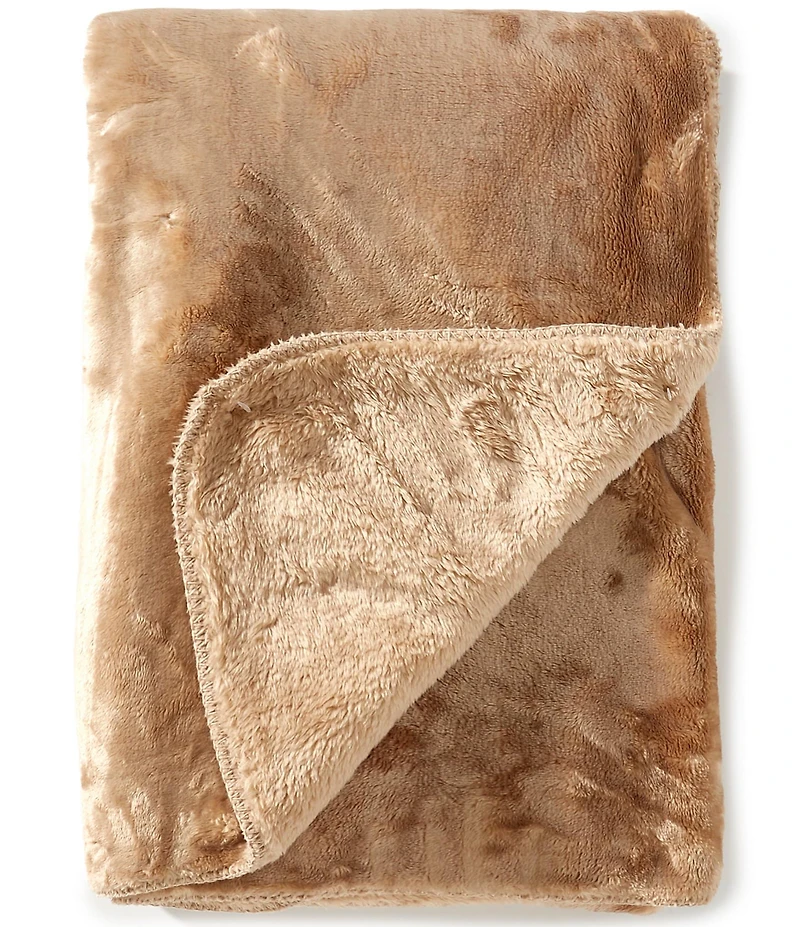 Noble Excellence Warm Shop Collection Chloe Lightweight Reversible Throw Blanket