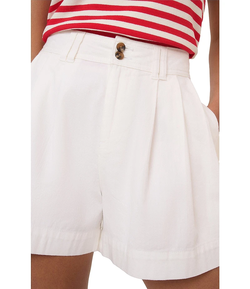 Nobody's Child Albie Pleated High Waisted Shorts