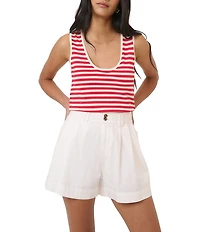 Nobody's Child Albie Pleated High Waisted Shorts