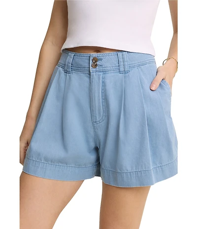 Nobody's Child Albie Pleated High Waisted Shorts