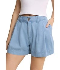 Nobody's Child Albie Pleated High Waisted Shorts