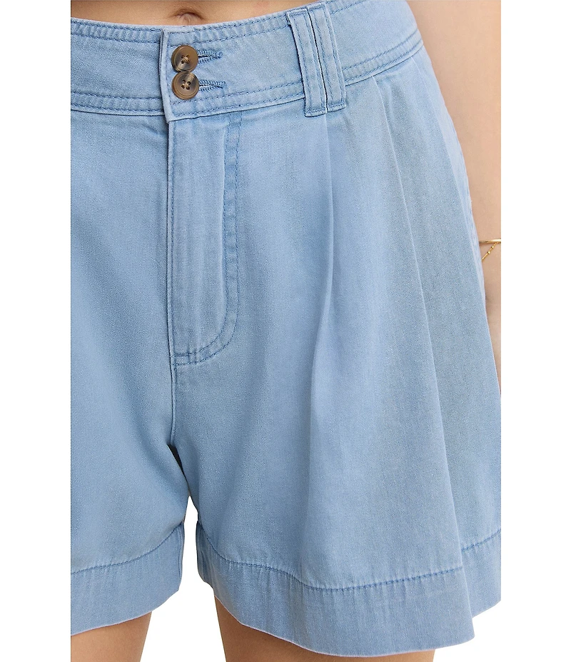 Nobody's Child Albie Pleated High Waisted Shorts