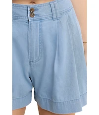 Nobody's Child Albie Pleated High Waisted Shorts