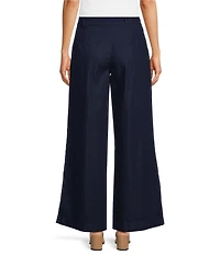 Nobody's Child Archie Dark Denim Pleated Wide Leg Trouser Pants