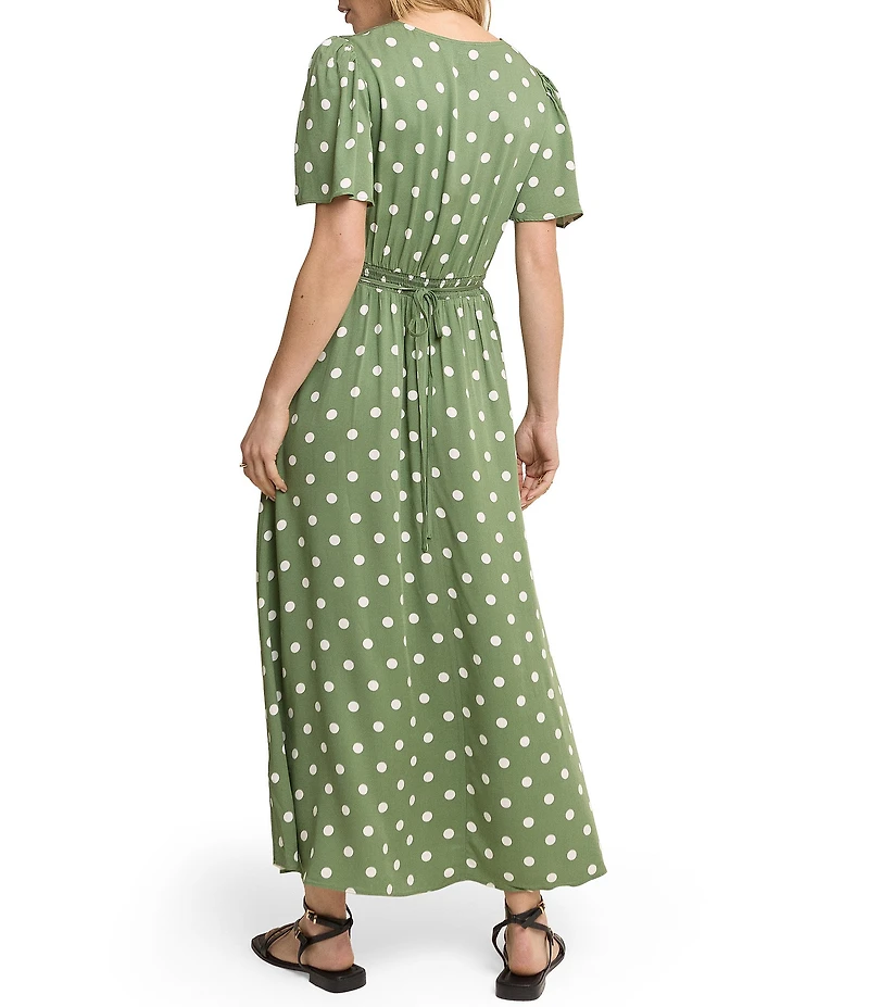 Nobody's Child Atlas Polka Dot Empire Maxi Dress