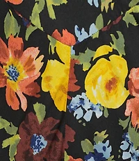 Nobody's Child Loubelle Midi Floral Short Sleeve Dress