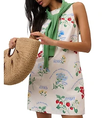 Nobody's Child Palermo Linen Blend Floral Printed Shift Dress